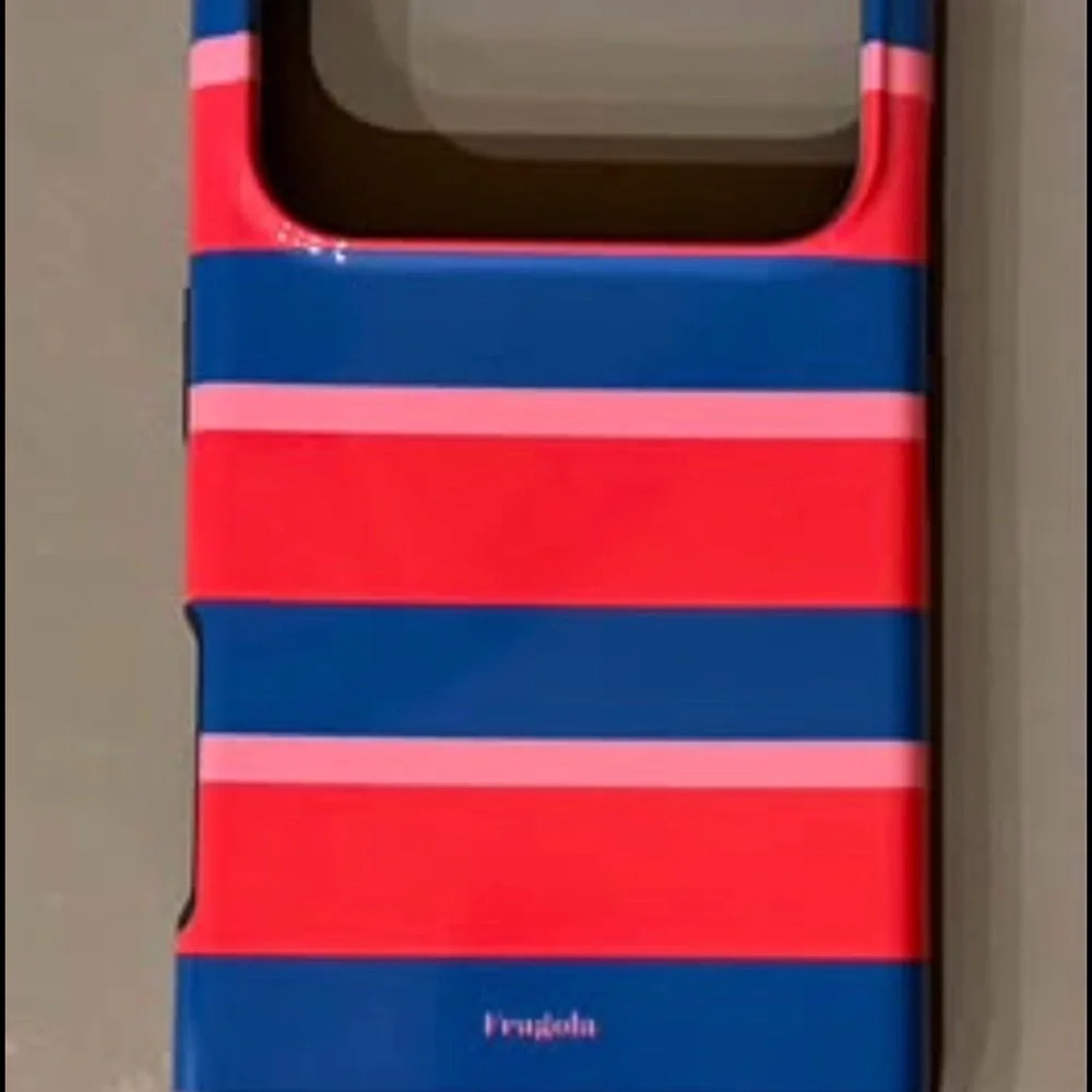 Fragola iPhone 17 Pro Pink and Plum Stripe Phone Cover -NEW
